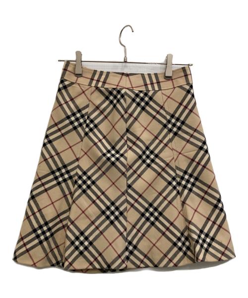 BURBERRY LONDON（バーバリーロンドン）BURBERRY LONDON (バーバリーロンドン) ノヴァチェックスカート ブラウン サイズ:34の古着・服飾アイテム