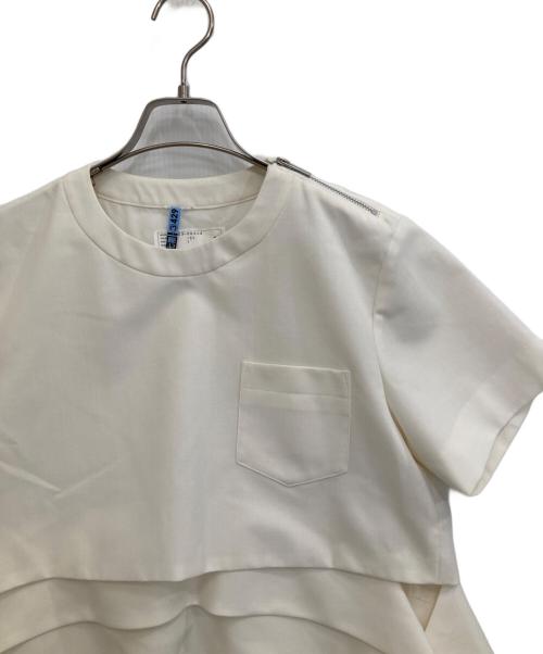 sacai（サカイ）sacai (サカイ) Suiting Pullover ホワイト サイズ:1の古着・服飾アイテム