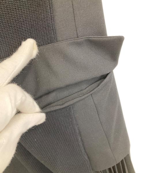 sacai（サカイ）sacai (サカイ) ニットドッキングノースリーブワンピース ブラック サイズ:1の古着・服飾アイテム