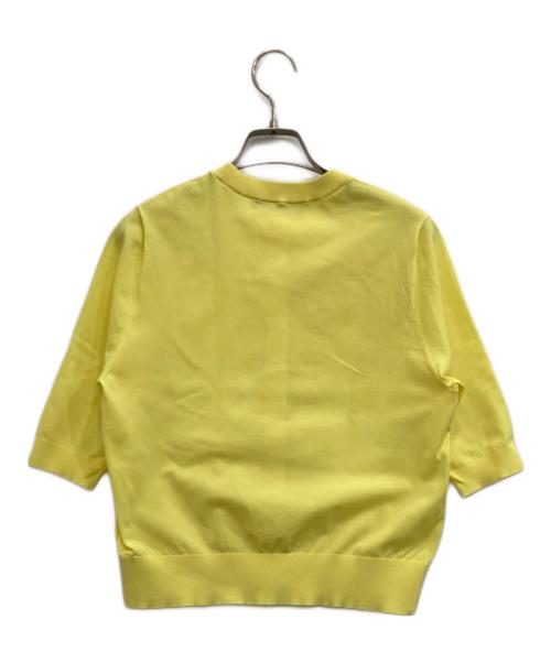 CABAN（キャバン）CABaN (キャバン) ファインポリエステル ハーフスリーブポケットカーディガン イエロー サイズ:Sの古着・服飾アイテム