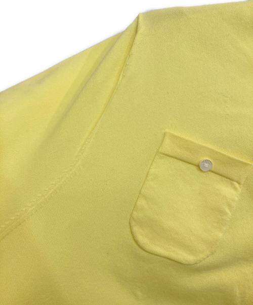 CABAN（キャバン）CABaN (キャバン) ファインポリエステル ハーフスリーブポケットカーディガン イエロー サイズ:Sの古着・服飾アイテム