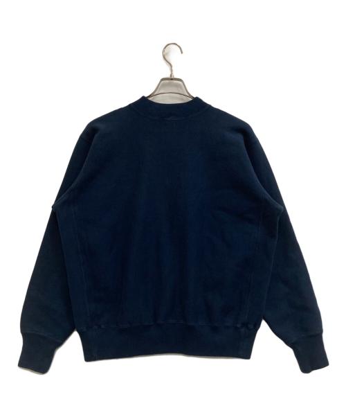 A.PRESSE（アプレッセ）A.PRESSE (アプレッセ) Vintage Half Zip Rib Collar Sweatshirt ネイビー サイズ:4の古着・服飾アイテム