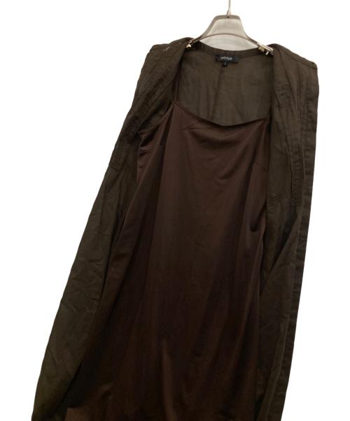 UNTITLED（アンタイトル）UNTITLED (アンタイトル) コットンピンタックワンピース ブラウン サイズ:3の古着・服飾アイテム