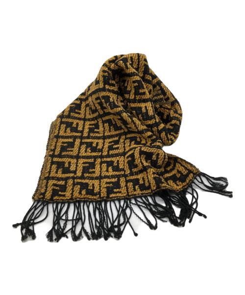 FENDI（フェンディ）FENDI (フェンディ) ズッカ柄ストール ブラウンの古着・服飾アイテム