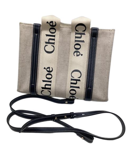 Chloe（クロエ）Chloe (クロエ) Woody Mini Tote Bag ベージュの古着・服飾アイテム