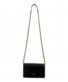 TORY BURCH（トリーバーチ）の古着「チェーンショルダーウォレット」｜ブラック