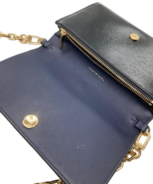 TORY BURCH（トリーバーチ）TORY BURCH (トリーバーチ) チェーンショルダーウォレット ブラックの古着・服飾アイテム