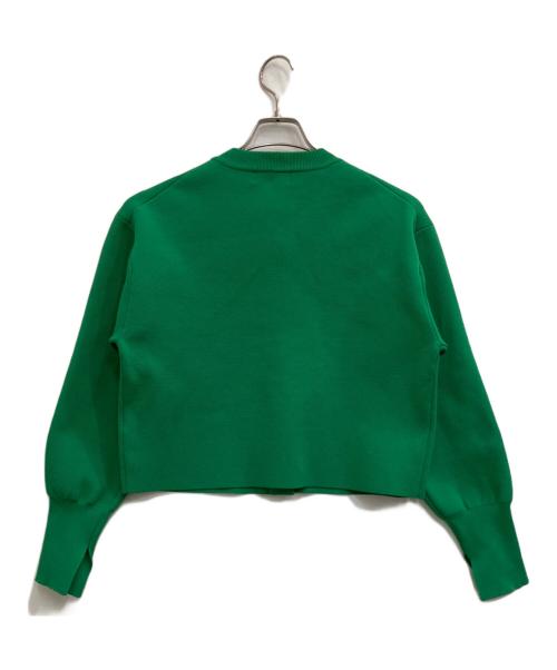 ARPEGE STORY（アルページュストーリー）Arpege story (アルページュストーリー) 金釦ニットジャケット グリーン サイズ:2の古着・服飾アイテム