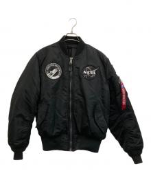 ALPHA INDUSTRIES（アルファインダストリーズ）の古着「MA-1 フライトジャケット」｜ブラック