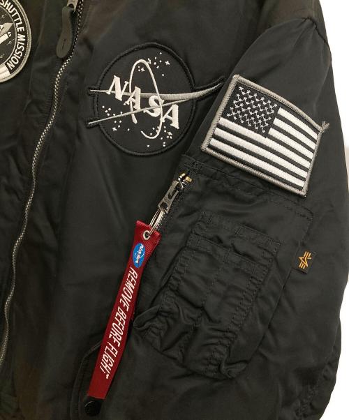 ALPHA INDUSTRIES（アルファインダストリーズ）ALPHA INDUSTRIES (アルファインダストリーズ) MA-1 フライトジャケット ブラック サイズ:Mの古着・服飾アイテム