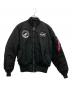 ALPHA INDUSTRIES（アルファインダストリーズ）の古着「MA-1 フライトジャケット」｜ブラック