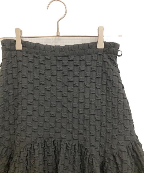 CADUNE（カデュネ）CADUNE (カデュネ) ラウンドカットロングスカート ブラック サイズ:36の古着・服飾アイテム
