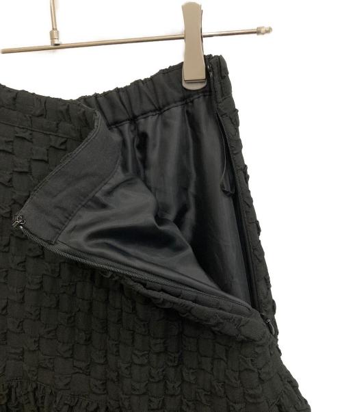 CADUNE（カデュネ）CADUNE (カデュネ) ラウンドカットロングスカート ブラック サイズ:36の古着・服飾アイテム
