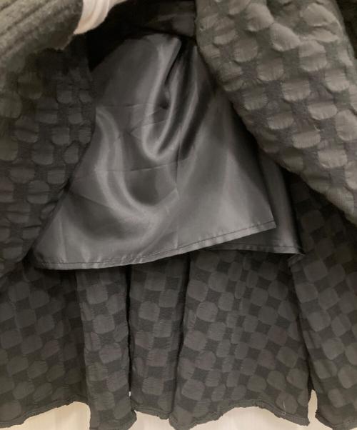 CADUNE（カデュネ）CADUNE (カデュネ) ラウンドカットロングスカート ブラック サイズ:36の古着・服飾アイテム