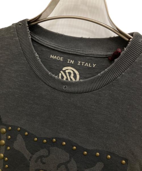 RAER（-）RAER (-) スタッズTシャツ グレー サイズ:Ｍの古着・服飾アイテム