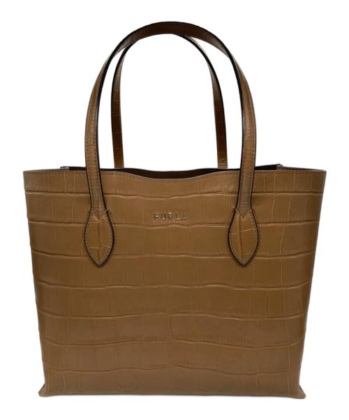FURLA（フルラ）FURLA (フルラ) ERA M TOTE ブラウンの古着・服飾アイテム