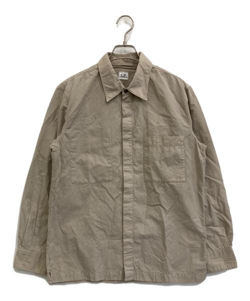 C.P COMPANY（シーピーカンパニー）C.P COMPANY (シーピーカンパニー) 比翼シャツ ベージュ サイズ:3の古着・服飾アイテム
