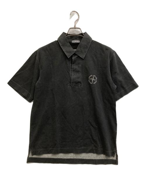 STONE ISLAND（ストーンアイランド）STONE ISLAND (ストーンアイランド) コンパスロゴポロシャツ グレー サイズ:Sの古着・服飾アイテム