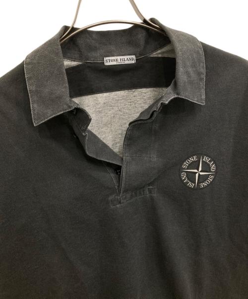 STONE ISLAND（ストーンアイランド）STONE ISLAND (ストーンアイランド) コンパスロゴポロシャツ グレー サイズ:Sの古着・服飾アイテム