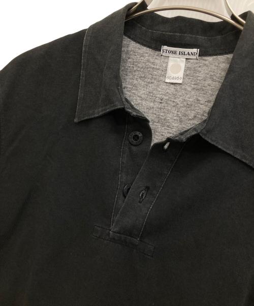STONE ISLAND（ストーンアイランド）STONE ISLAND (ストーンアイランド) コンパスロゴポロシャツ グレー サイズ:Sの古着・服飾アイテム
