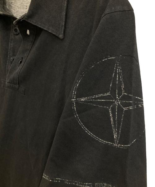 STONE ISLAND（ストーンアイランド）STONE ISLAND (ストーンアイランド) コンパスロゴポロシャツ グレー サイズ:Sの古着・服飾アイテム