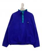 Patagoniaパタゴニア）の古着「シンチラスナップT/フリースジャケット」｜グリーン×ブルー