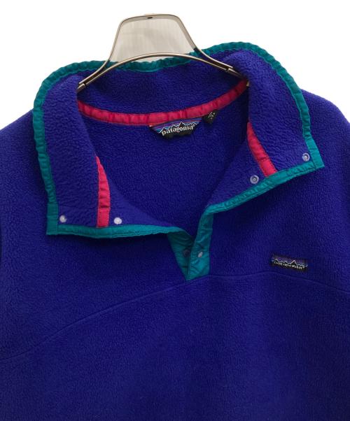 Patagonia（パタゴニア）Patagonia (パタゴニア) シンチラスナップT/フリースジャケット グリーン×ブルー サイズ:XLの古着・服飾アイテム