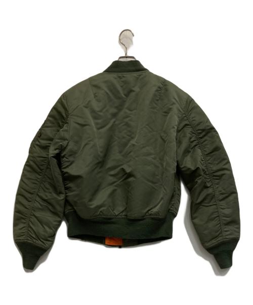 ALPHA（アルファ）ALPHA (アルファ) MA-1フライトジャケット カーキ サイズ:Sの古着・服飾アイテム
