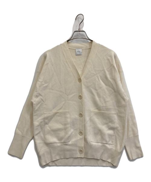 Spick and Span（スピック＆スパン）Spick and Span (スピック＆スパン) ダブルジャガード ビッグカーディガン アイボリー サイズ:-の古着・服飾アイテム