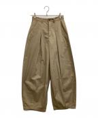 SLOBE IENAスローブ イエナ）の古着「ライトチノタックカーブトラウザー」｜ベージュ