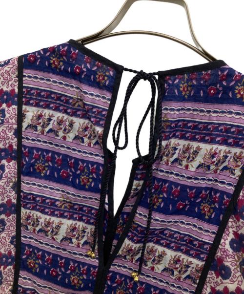ne quittez pas（ヌキテパ）ne quittez pas (ヌキテパ) エスニックプリント ワンピース パープル サイズ:-の古着・服飾アイテム