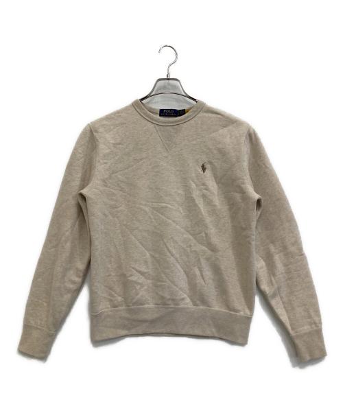 POLO RALPH LAUREN（ポロ・ラルフローレン）POLO RALPH LAUREN (ポロ・ラルフローレン) スウェット ベージュ サイズ:Sの古着・服飾アイテム