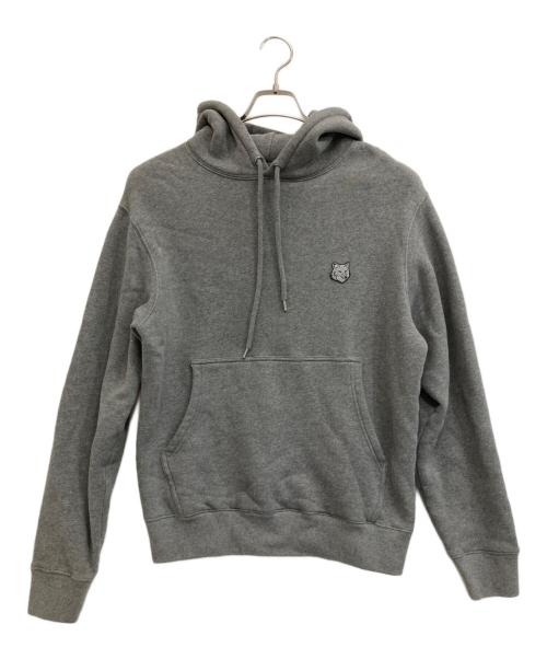 maison kitsune（メゾンキツネ）maison kitsune (メゾンキツネ) フォックスヘッド コンフォート フーディー グレー サイズ:Sの古着・服飾アイテム