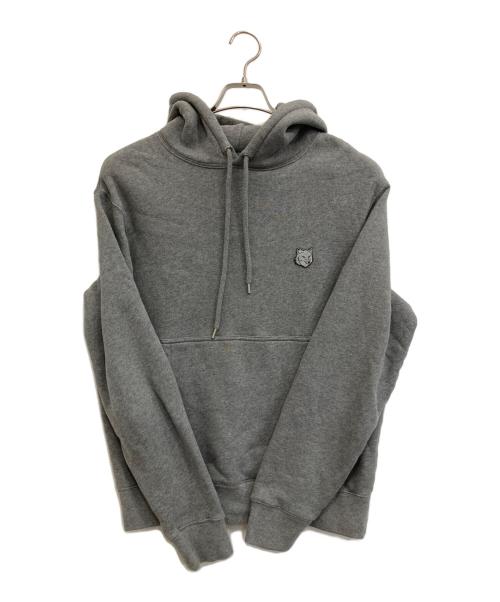 maison kitsune（メゾンキツネ）maison kitsune (メゾンキツネ) フォックスヘッド コンフォート フーディー グレー サイズ:Sの古着・服飾アイテム