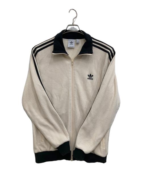 adidas（アディダス）adidas (アディダス) ワッフルトラックジャケット ホワイト サイズ:2XLの古着・服飾アイテム