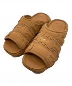 NIKEナイキ）の古着「Air More Uptempo Slide Flax」｜ブラウン