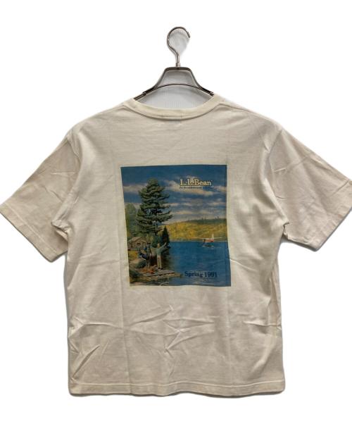 L.L.Bean（エルエルビーン）L.L.Bean (エルエルビーン) バックプリントTシャツ アイボリー サイズ:Ｍの古着・服飾アイテム