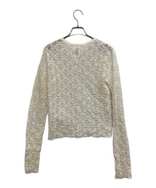 IENA（イエナ）IENA (イエナ) ペイズリーストレッチレースプルオーバー ホワイト サイズ:-の古着・服飾アイテム