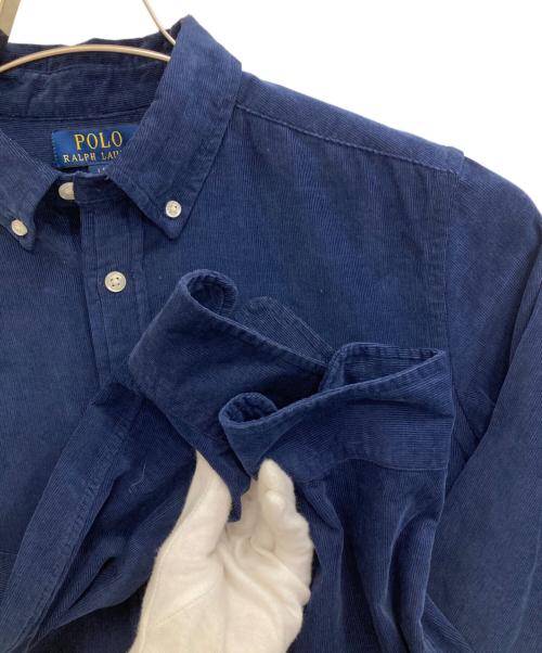 POLO RALPH LAUREN（ポロ・ラルフローレン）POLO RALPH LAUREN (ポロ・ラルフローレン) コーデュロイシャツ ネイビー サイズ:Ｌの古着・服飾アイテム