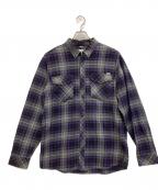 CarHarttカーハート）の古着「L/S TATUM SHIRT」｜グレー×パープル