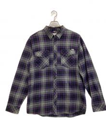CarHartt（カーハート）の古着「L/S TATUM SHIRT」｜グレー×パープル