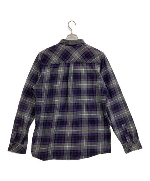 CarHartt（カーハート）CarHartt (カーハート) L/S TATUM SHIRT グレー×パープル サイズ:Lの古着・服飾アイテム
