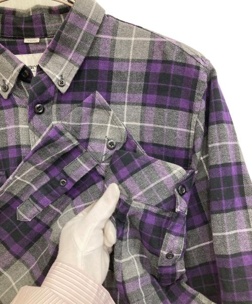 CarHartt（カーハート）CarHartt (カーハート) L/S TATUM SHIRT グレー×パープル サイズ:Lの古着・服飾アイテム