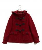 BLUE LABEL CRESTBRIDGEブルーレーベルクレストブリッジ）の古着「ショートダッフルコート」｜レッド