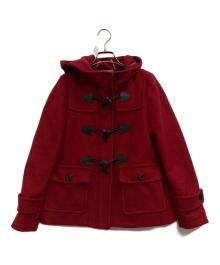 BLUE LABEL CRESTBRIDGE（ブルーレーベルクレストブリッジ）の古着「ショートダッフルコート」｜レッド