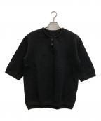crepusculeクレプスキュール）の古着「Moss Stitch Skipper」｜ブラック