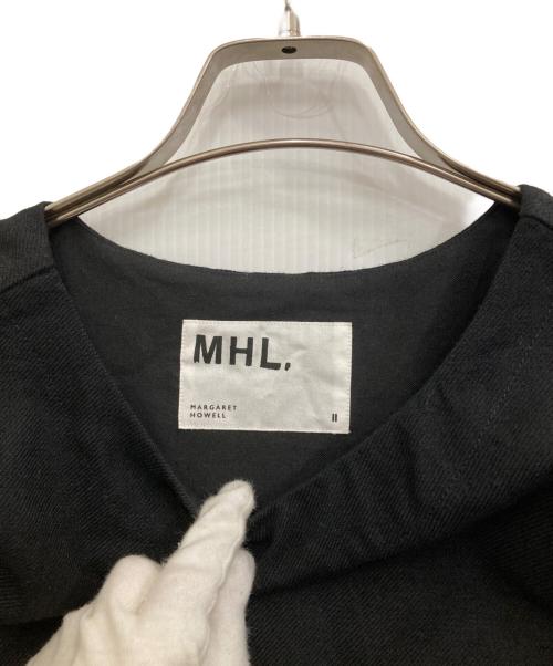 MHL（エムエイチエル）MHL (エムエイチエル) ウールノースリーブワンピース ブラック サイズ:2 未使用品の古着・服飾アイテム