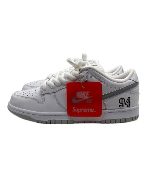 NIKE（ナイキ）NIKE (ナイキ) SUPREME (シュプリーム) DUNK LOW OG QS ホワイト サイズ:26.5の古着・服飾アイテム