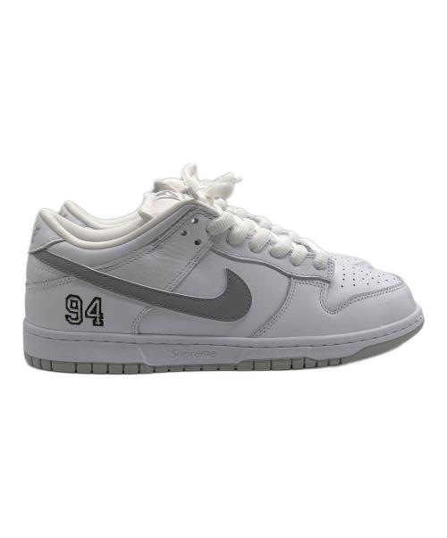 NIKE（ナイキ）NIKE (ナイキ) SUPREME (シュプリーム) DUNK LOW OG QS ホワイト サイズ:26.5の古着・服飾アイテム