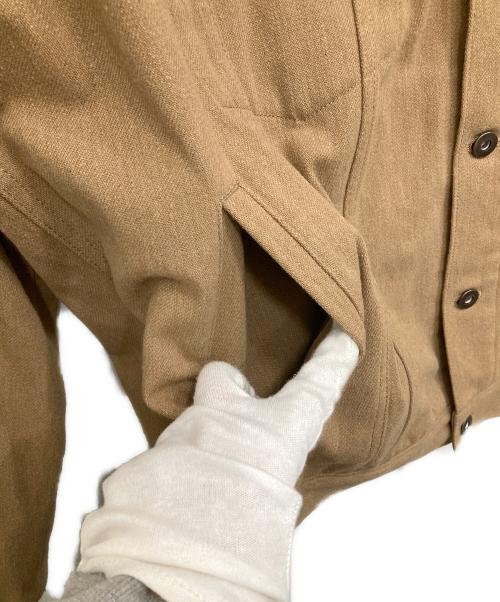 is-ness（イズネス）is-ness (イズネス) NU TRUCKER JACKET ブラウン サイズ:Ｌの古着・服飾アイテム